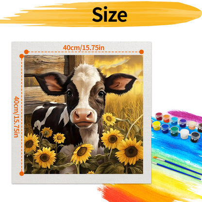 Dairy cow- Paint by Numbers -40x40cm