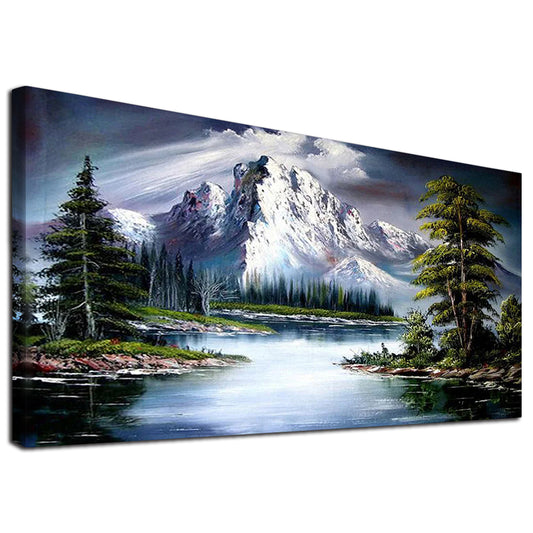 Mountain - Full Round Diamond Painting - 70x40cm