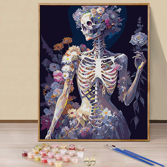 Skeleton Bride- Painting with Numbers -40x50cm