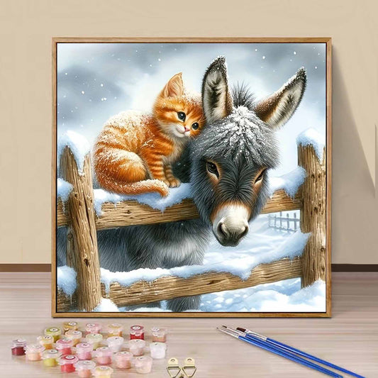 Cat- Paint by Numbers -40x40cm