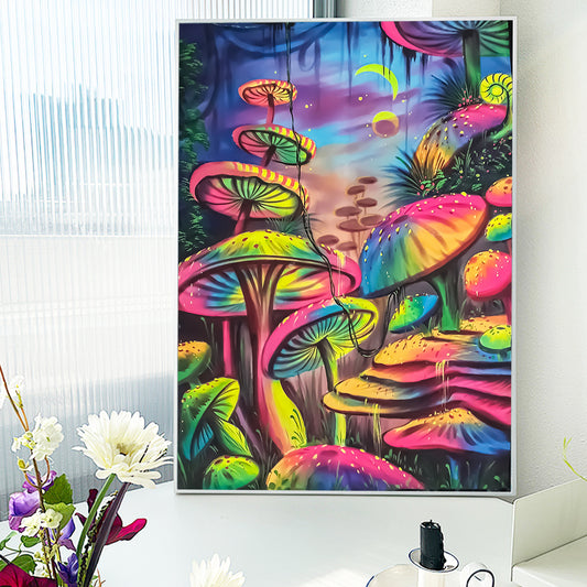 Mushroom- Full Round Diamond Painting - 30x40cm