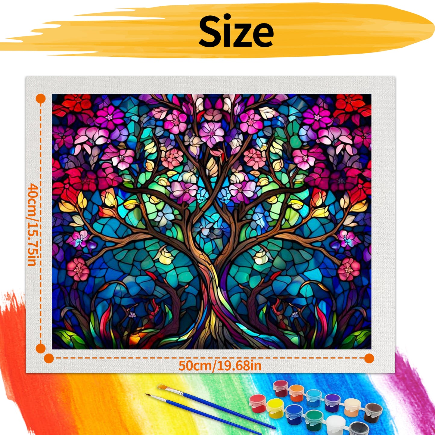 Tree- Paint by Numbers -50x40cm