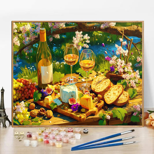 Picnic- Paint by Numbers -50x40cm