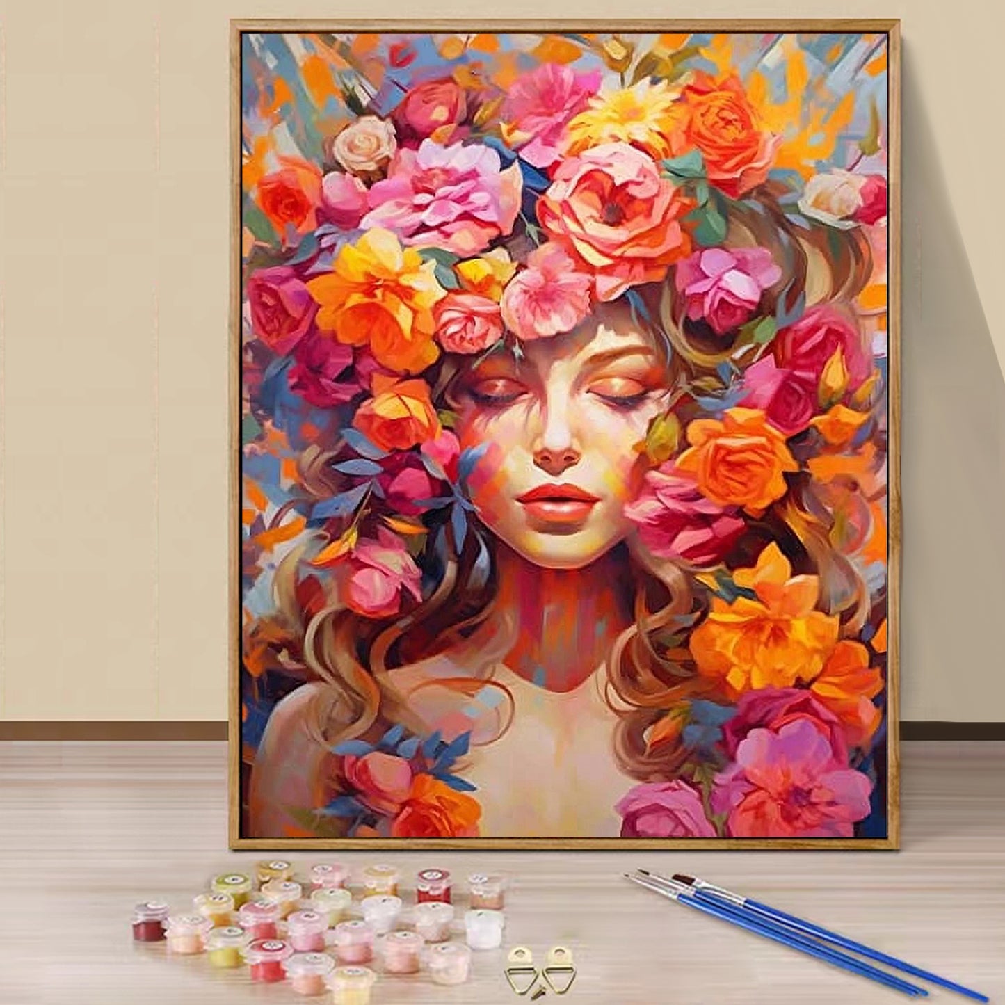 Flower Girl - Paint by Numbers -40x50cm