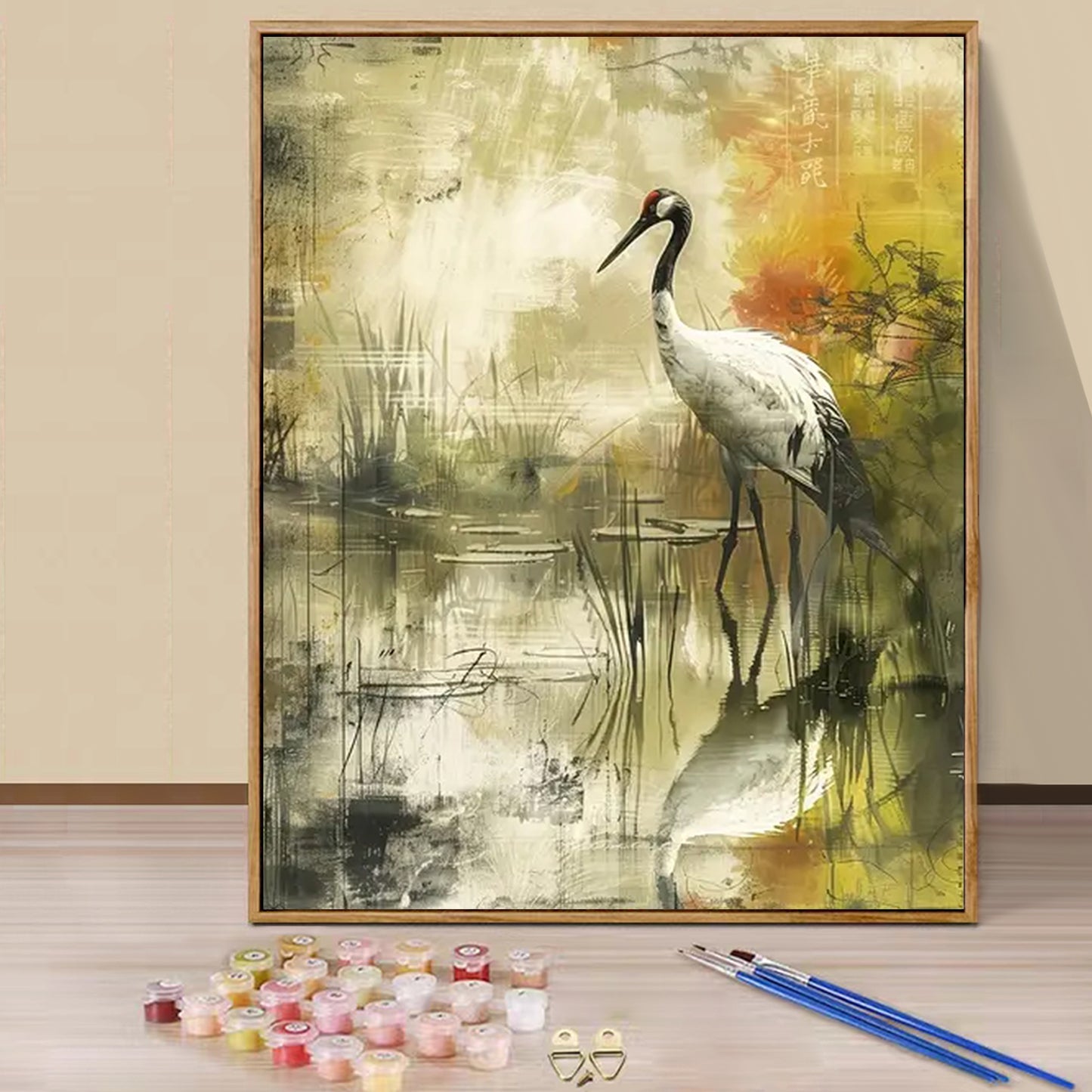 Crane- Paint by Numbers -40x50cm
