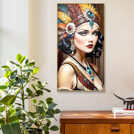 Queen- Full Round Diamond Painting - 40x70cm