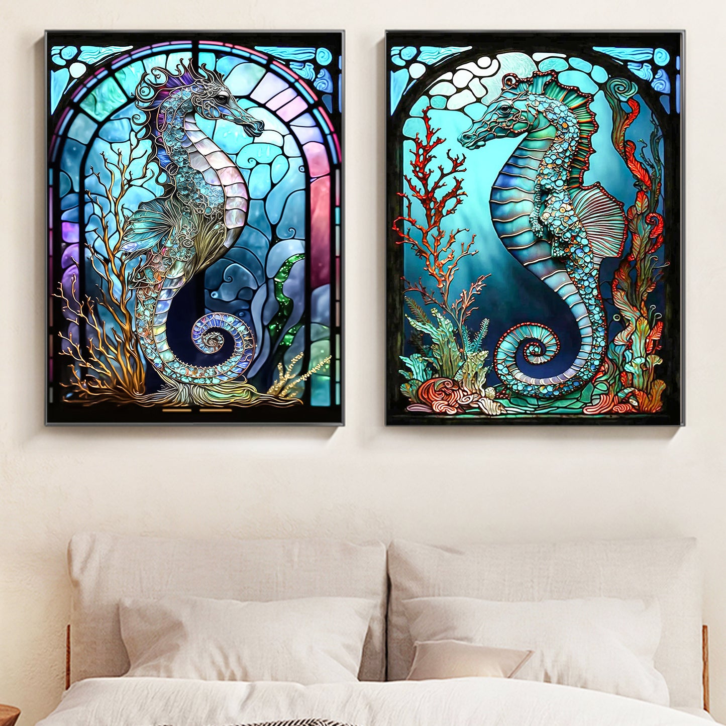 Seahorse - Full Round Diamond Painting - 30x40cm/2pack