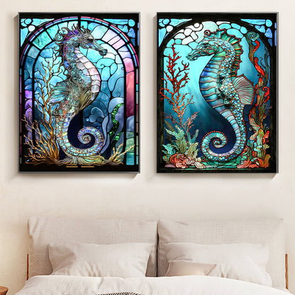 Seahorse - Full Round Diamond Painting - 30x40cm/2pack