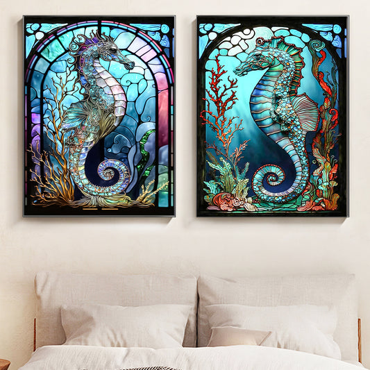 Seahorse - Full Round Diamond Painting - 30x40cm/2pack