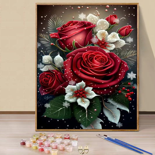 Rose - Paint by Numbers -40x50cm