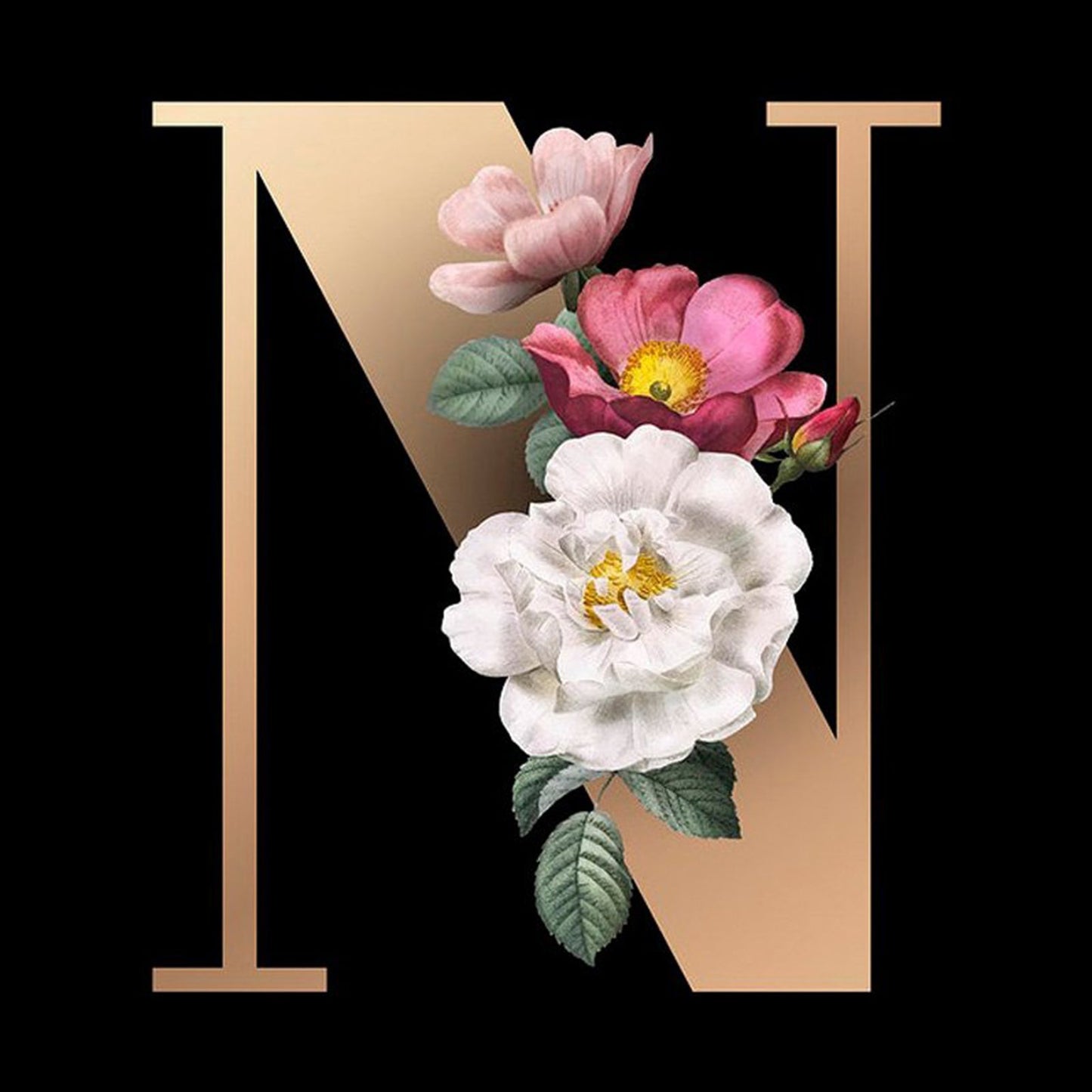 26 Alphabet - Full Round Diamond Painting - 30x30cm