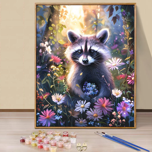 Raccoon - Painting with Numbers -40x50cm