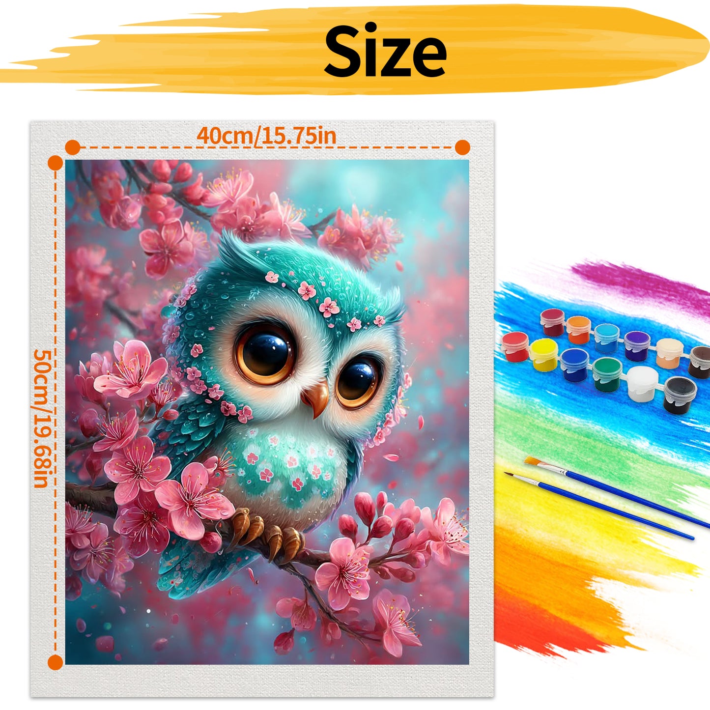 Owl- Paint by Numbers -40x50cm