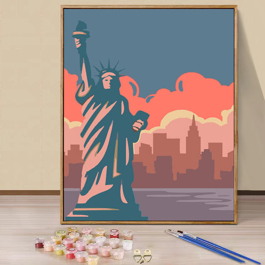 Statue of Liberty  - Paint by Numbers -20x30cm
