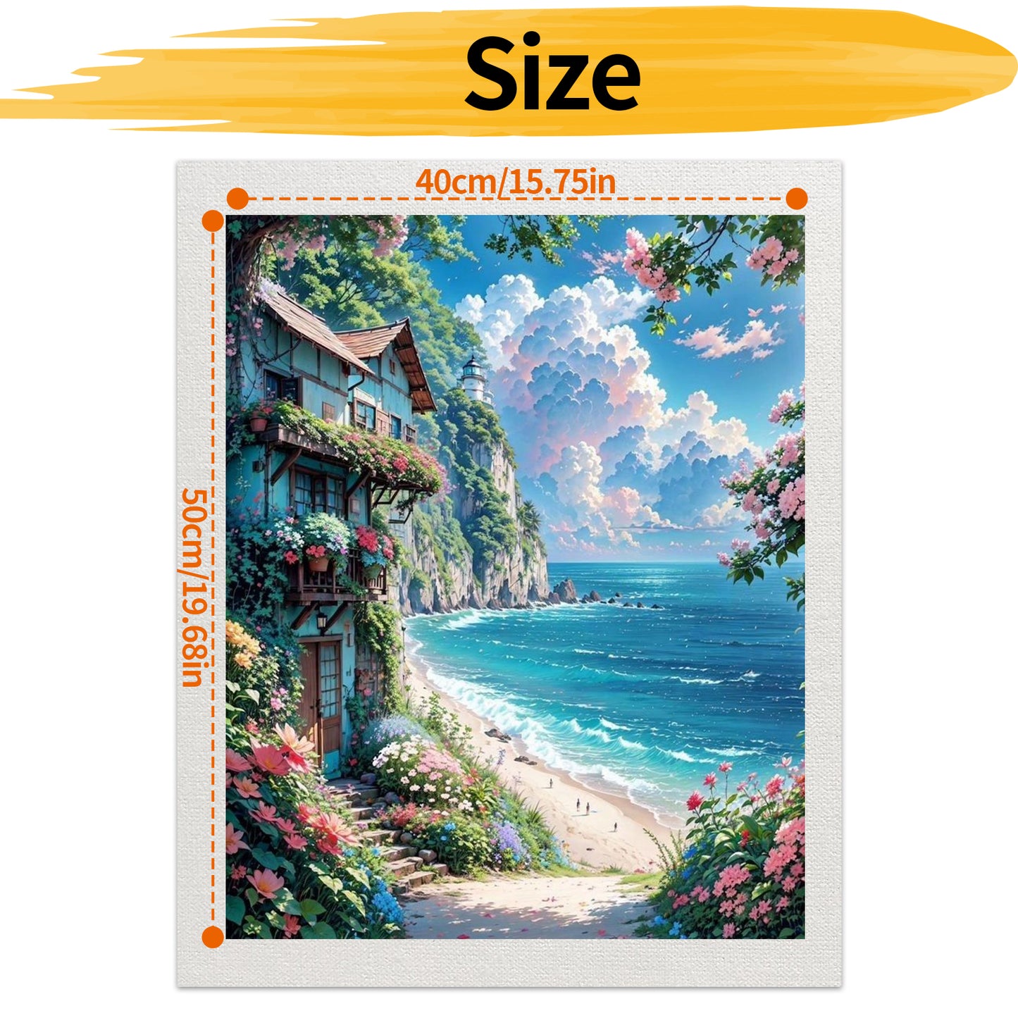 Seaside- Paint by Numbers -40x50cm