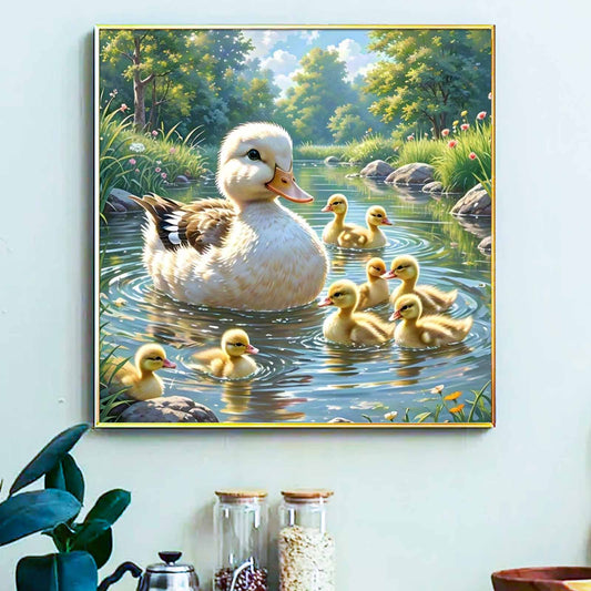 Duck - Painting by Numbers -40x40cm