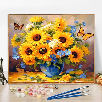 Sunflower - Paint by Numbers -50x40cm