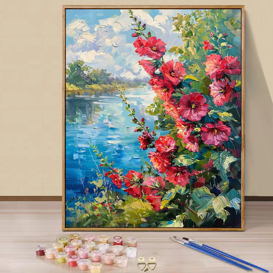 Hibiscus- Paint by Numbers -40x50cm