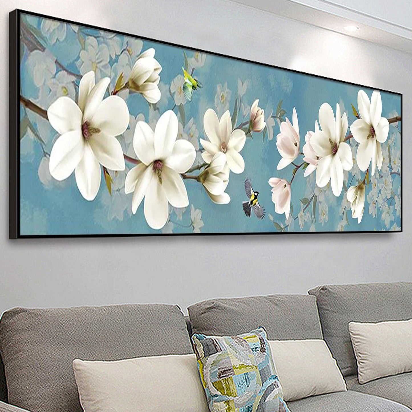 Plumeria- Full Round Diamond Painting - 90x30cm