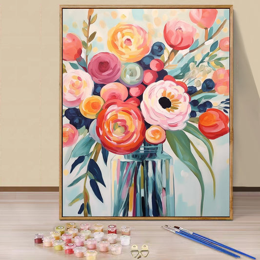 Flower- Paint by Numbers -40x50cm
