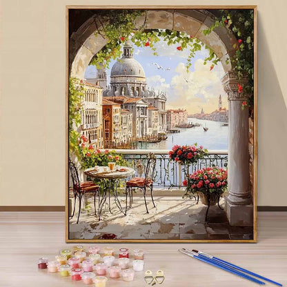 Balcony- Paint by Numbers -40x50cm