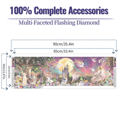 Fairy - Full Round Diamond Painting - 90x30cm