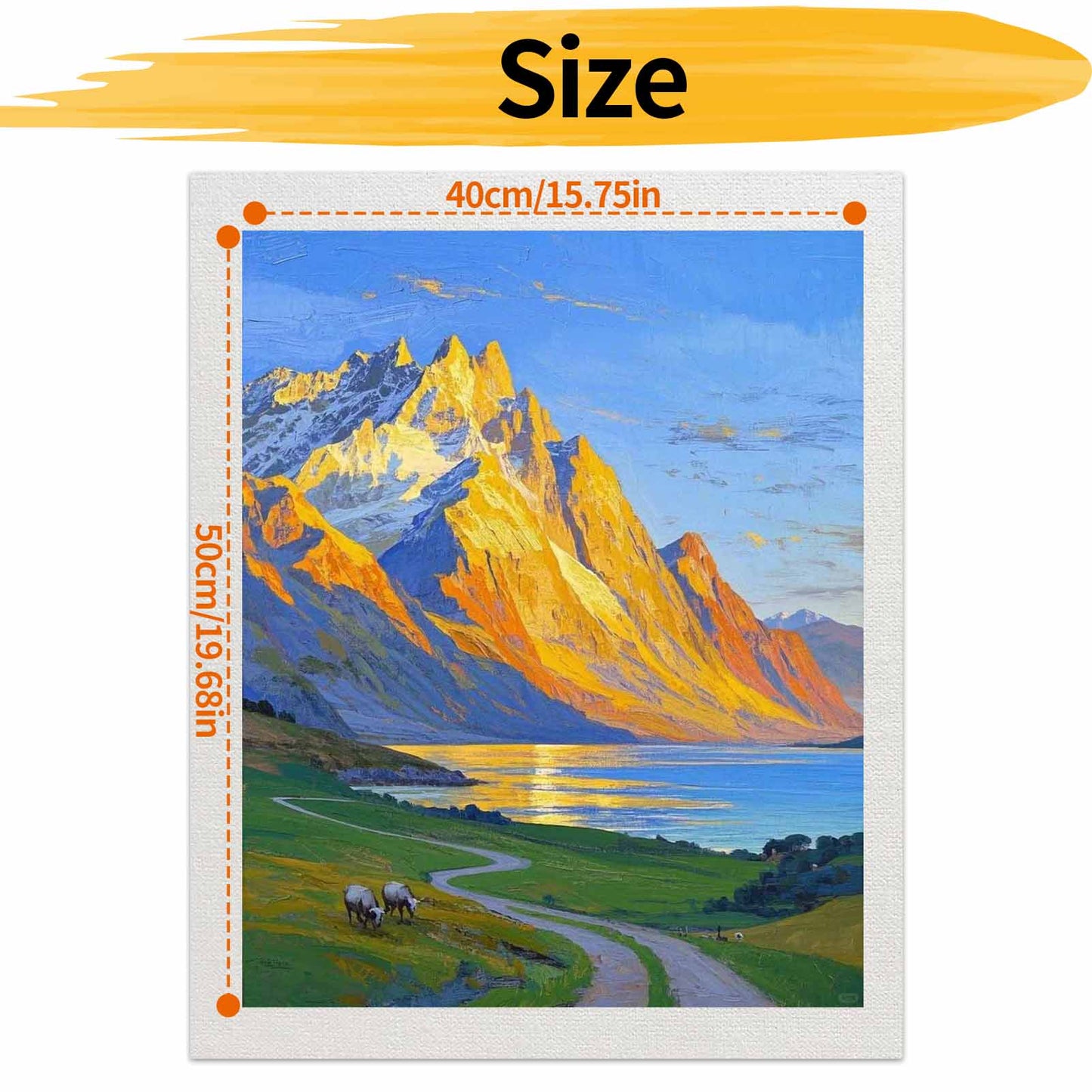 Mountain- Paint by Numbers -40x50cm