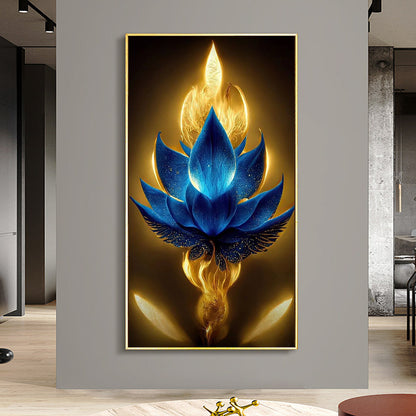 Lotus Flower - Full Round Diamond Painting - 70x40cm