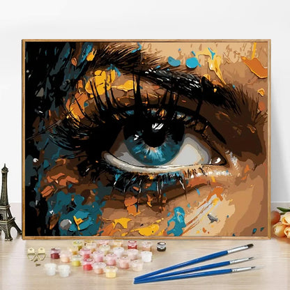 Eye- Paint by Numbers -50x40cm