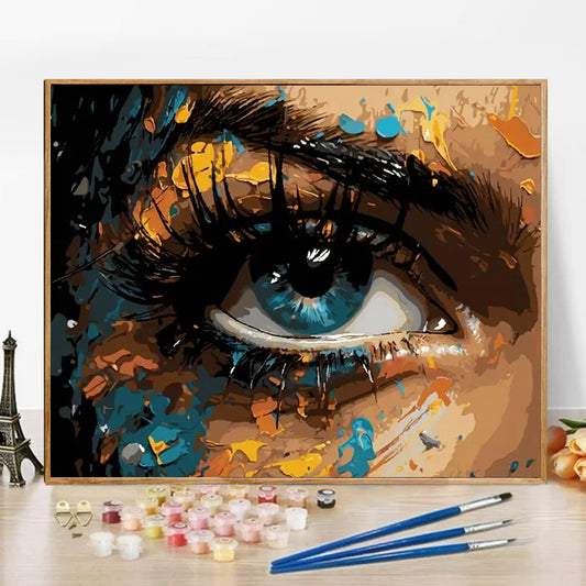 Eye- Paint by Numbers -50x40cm