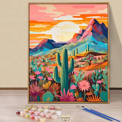 Cactus - Painting with Numbers -40x50cm