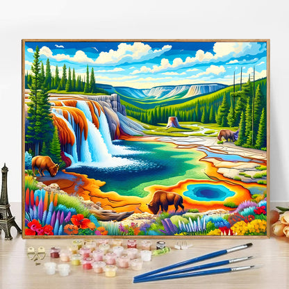 Waterfall - Paint by Numbers -40x50cm