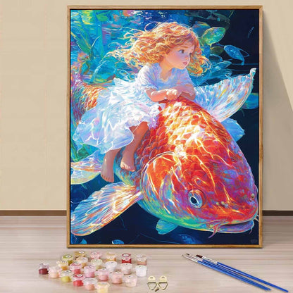 Little Girl- Paint by Numbers -40x50cm