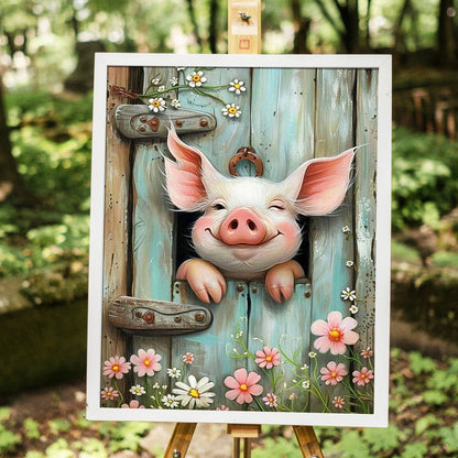 Pig - Painting with Numbers -40x50cm