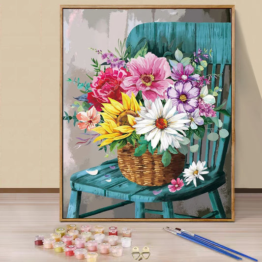 Flower Vase - Painting with Numbers -40x50cm