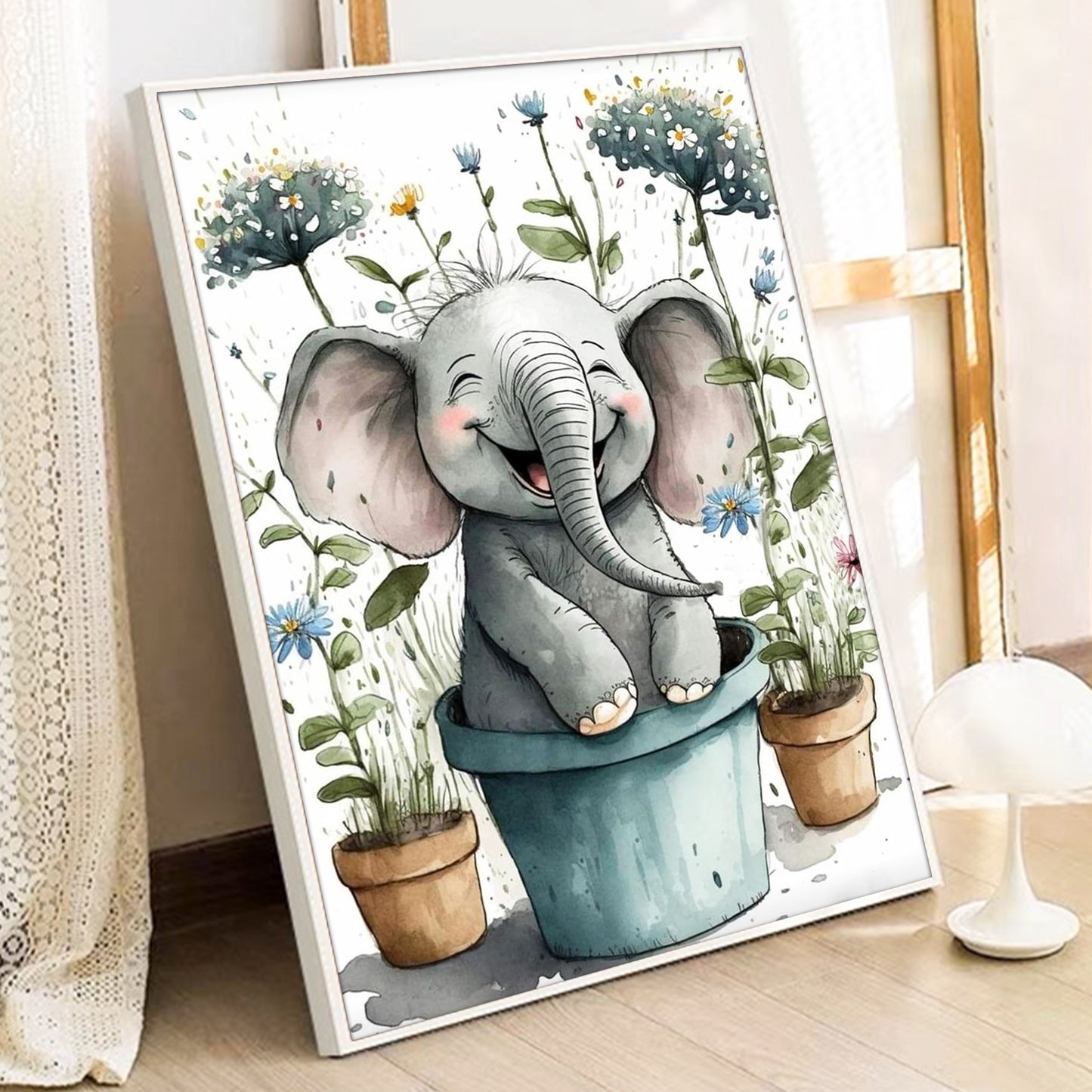 Elephant - Painting with Numbers -40x50cm