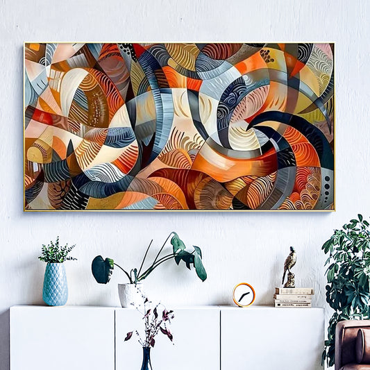 Abstract painting - Full Round Diamond Painting - 70x40cm