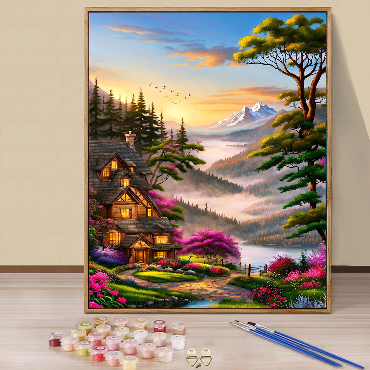 Cottage- Paint by Numbers -40x50cm