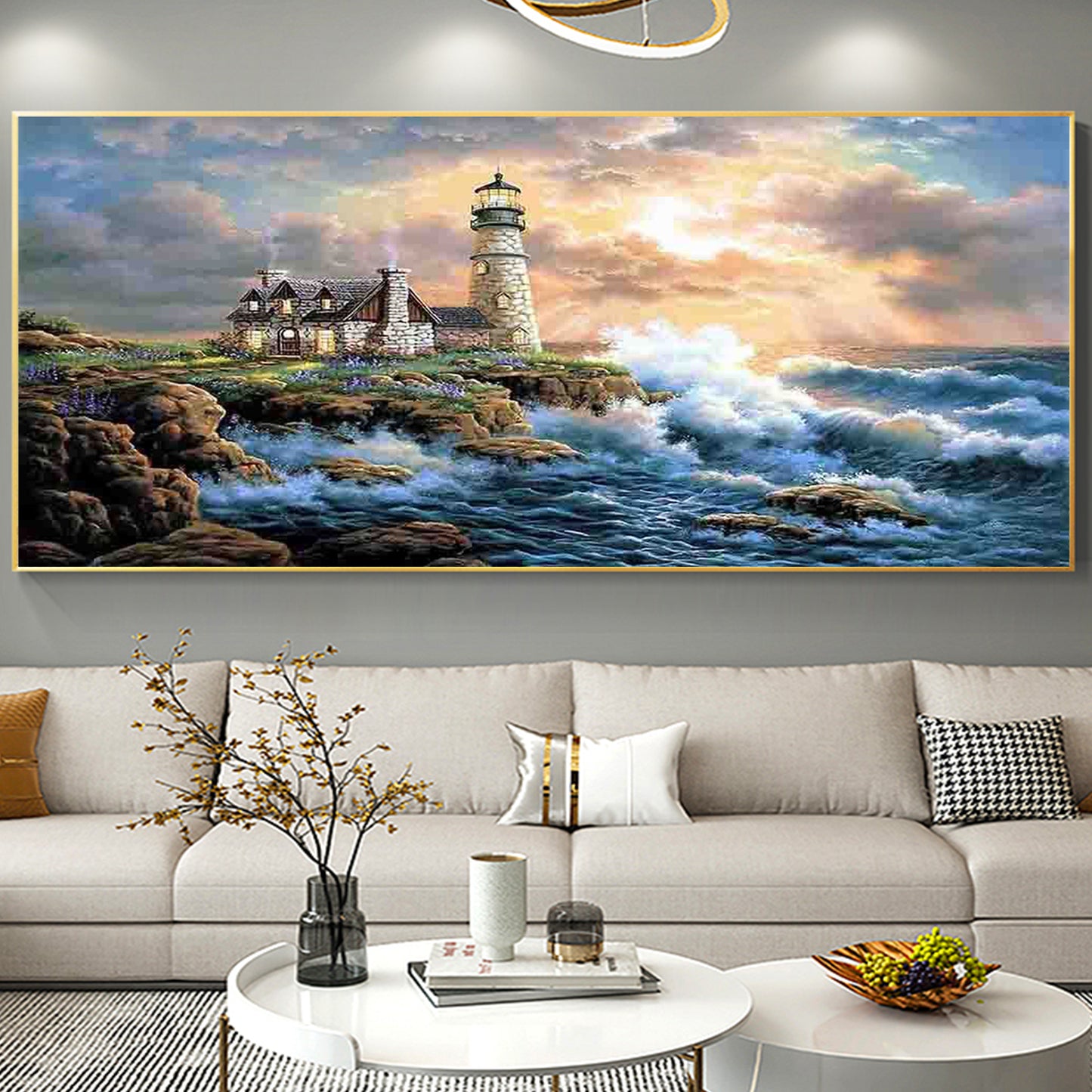 Seaside - Full Round Diamond Painting Kits - 90x40cm