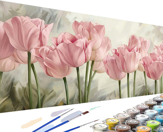 Tulip Flower - Painting with Numbers - 90x40cm