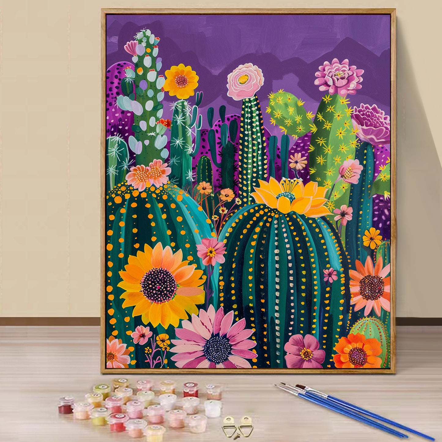 Cactus- Painting with Numbers -40x50cm