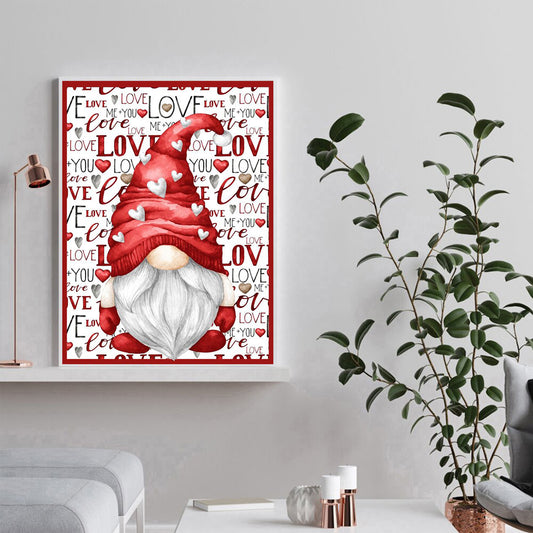 Love Gnome - Full Round Diamond Painting - 30x40cm