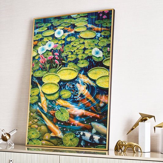 Koi carp- Full Round Diamond Painting - 40x60cm