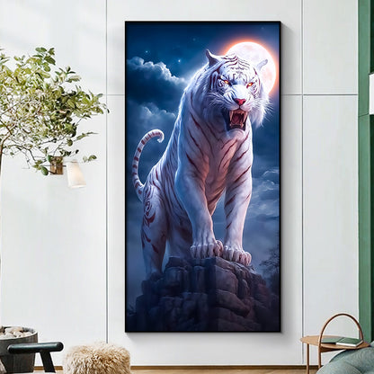 Tiger - Full Round Diamond Painting - 40x70cm