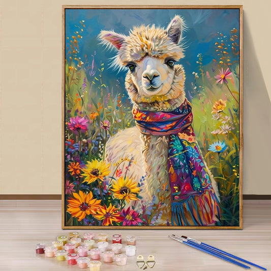 Alpaca- Paint by Numbers -40x50cm