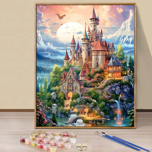 Castle - Painting with Numbers -40x50cm