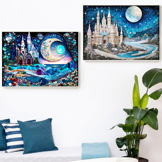 Castle - Full Round Diamond Painting - 30x40cm/2pack