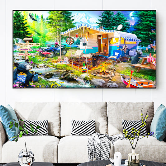 Bivouac - Full Round Diamond Painting - 70x40cm