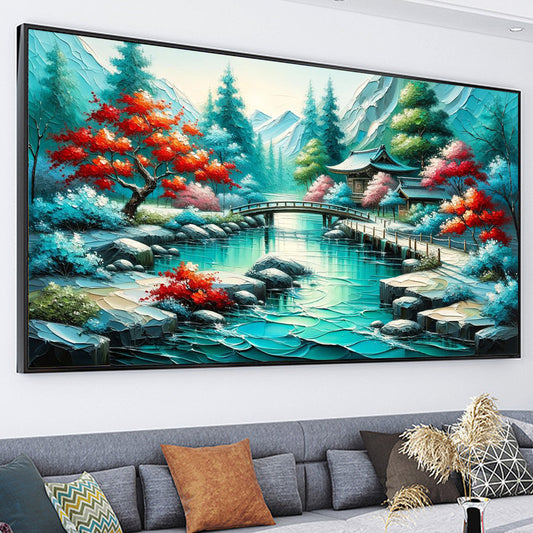 Mountain - Full Round Diamond Painting - 70x40cm