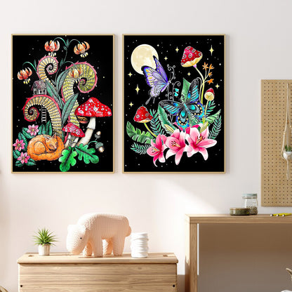 Mushroom - Full Round Diamond Painting - 30x40cm/2pack